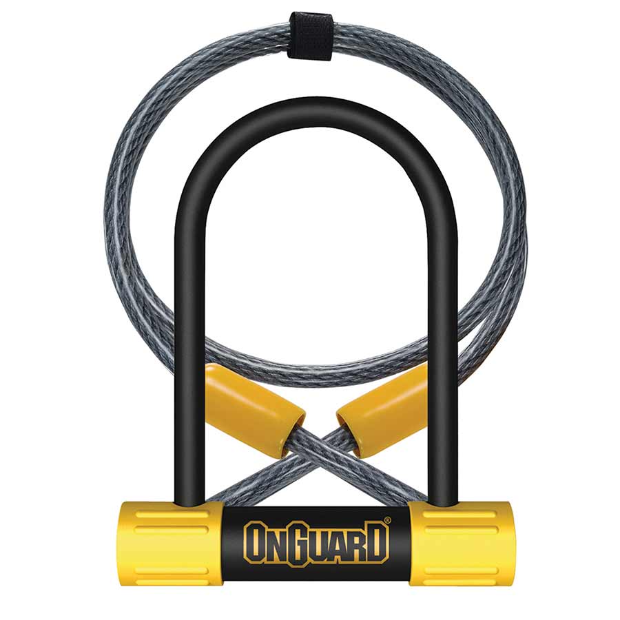 Onguard Bulldog Medium DT 7 U-Locks, 89mm x 175mm (3.5'' x 6.9'') w/ 10mm x 120 cm (10mm x 4') Cable