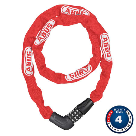 Abus Steel-O-Chain 5805C Lock, 75cm (5mm x 2.5'), Red