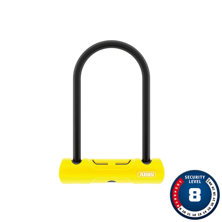 Abus 402 Lock, 150x160mm, 5.9''x6.3'', Thickness in mm: 10mm, Yellow, Mini