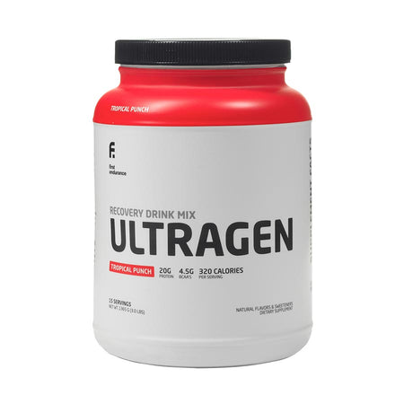 1st Endurance Ultragen Recovery Drink Powder, Tropical Fruits, Jar, 15 servings