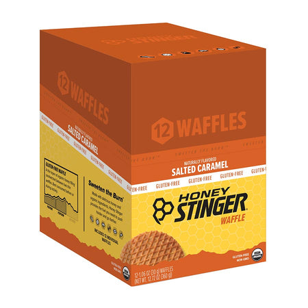 Honey Stinger Gluten Free Waffles, Salted caramel, 12pcs