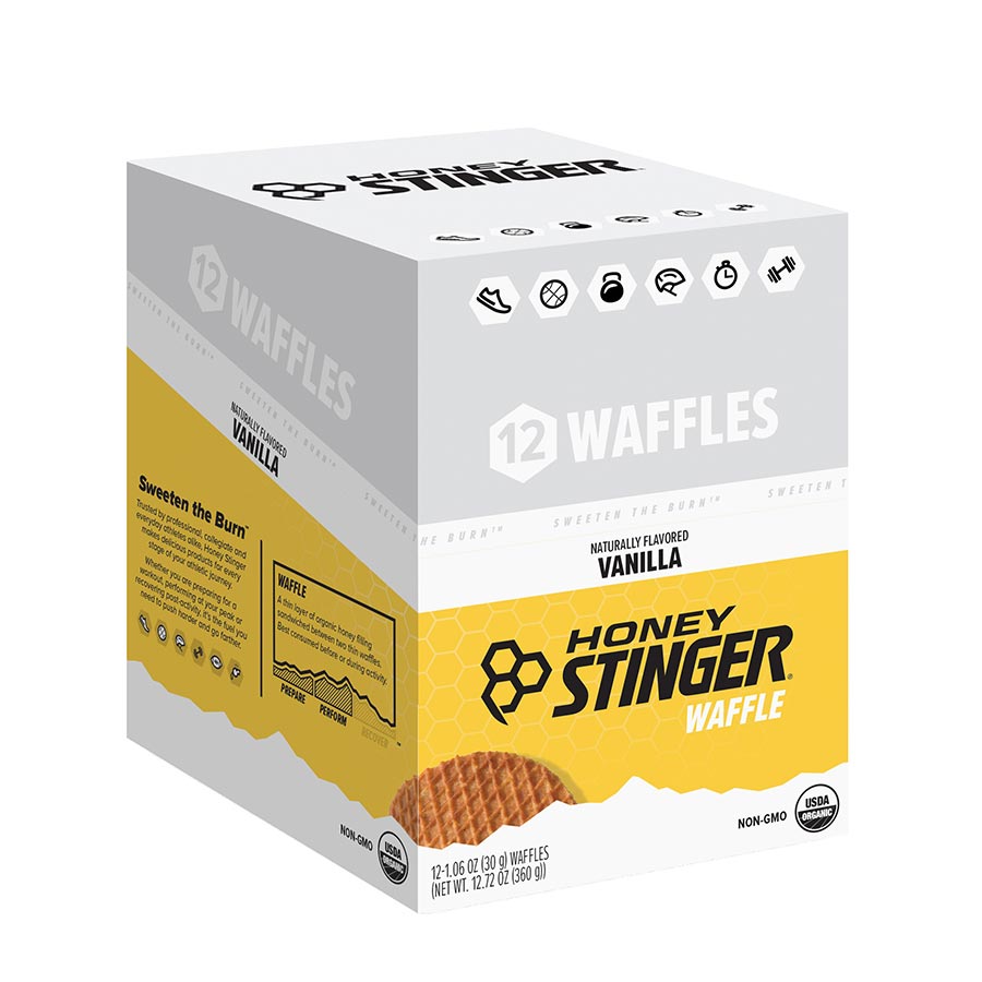 Honey Stinger Waffles, Vanilla, 12pcs