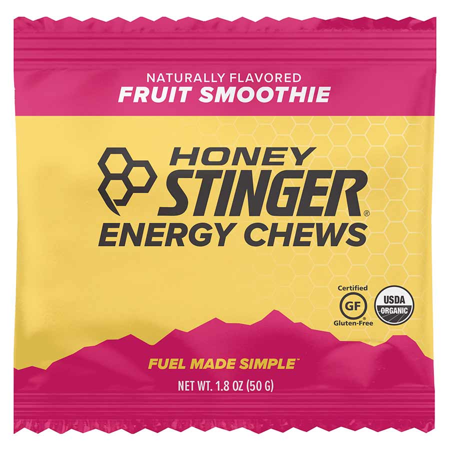 Honey Stinger Organic Energy Chews, Fruit Smoothie, 12pcs