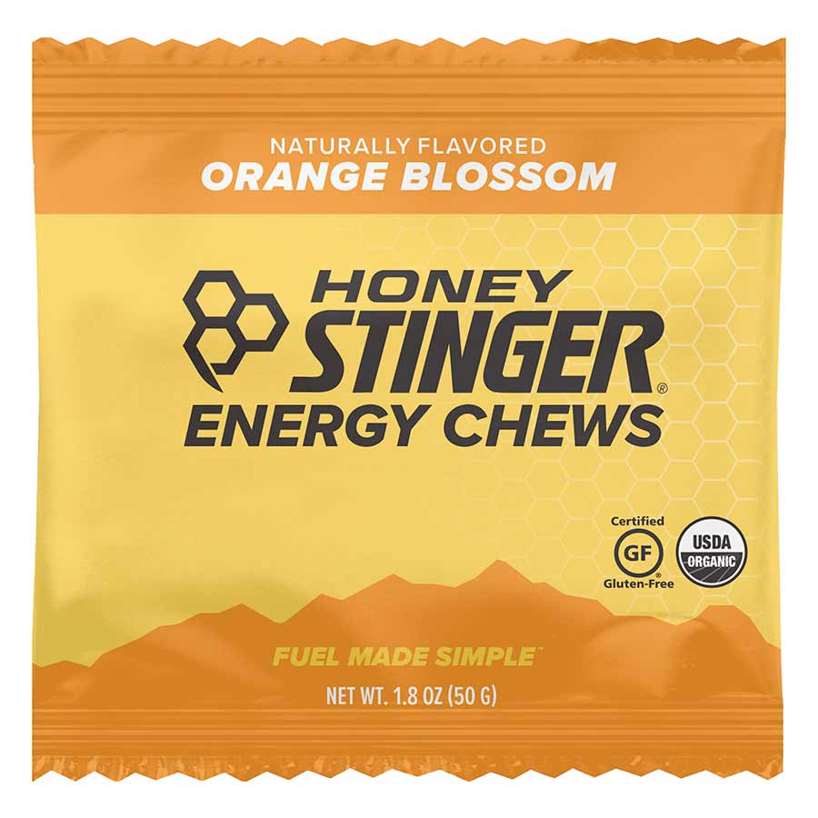 Honey Stinger Organic Energy Chews, Orange Blossom, 12pcs