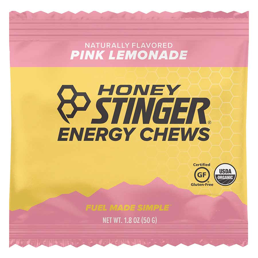 Honey Stinger Organic Energy Chews, Pink Lemonade, 12pcs