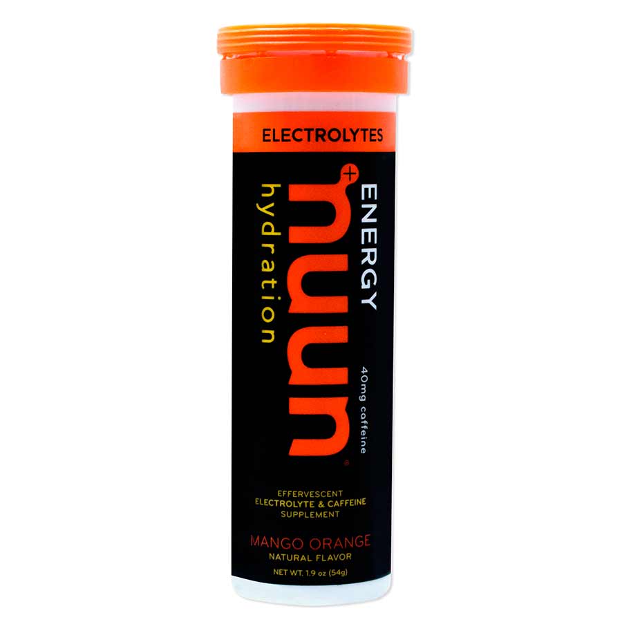 Nuun Sport w/ Caffeine Tablets, Mango Orange, Box of 8, 10 servings