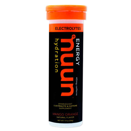 Nuun Sport w/ Caffeine Tablets, Mango Orange, Box of 8, 10 servings