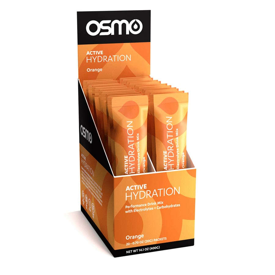 Osmo Nutrition Active Hydration Drink Mix, Orange, Individual Packs, 20 servings, 20pcs