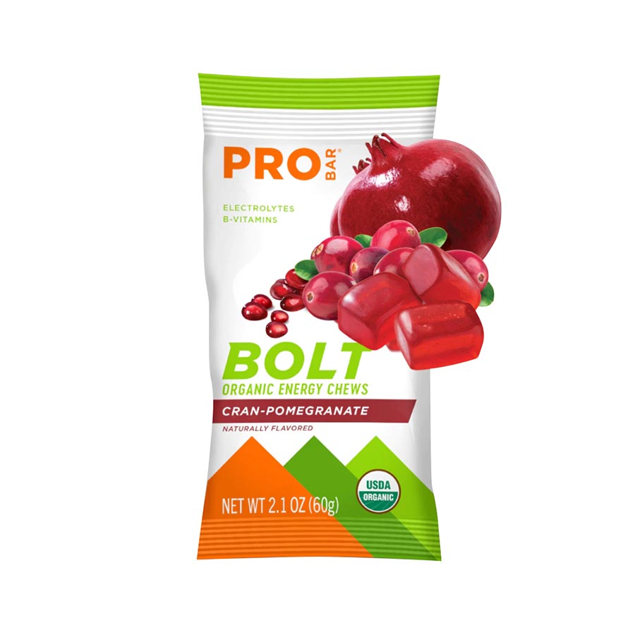 ProBar Bolt Energy Chews, Cran-Pomegranate, 12pcs