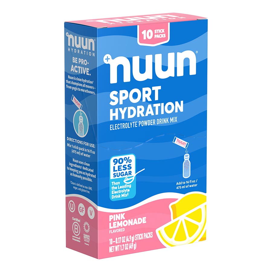 Nuun Sport Powder, Pink Lemonade, Box of 10, 10 servings, 10pcs