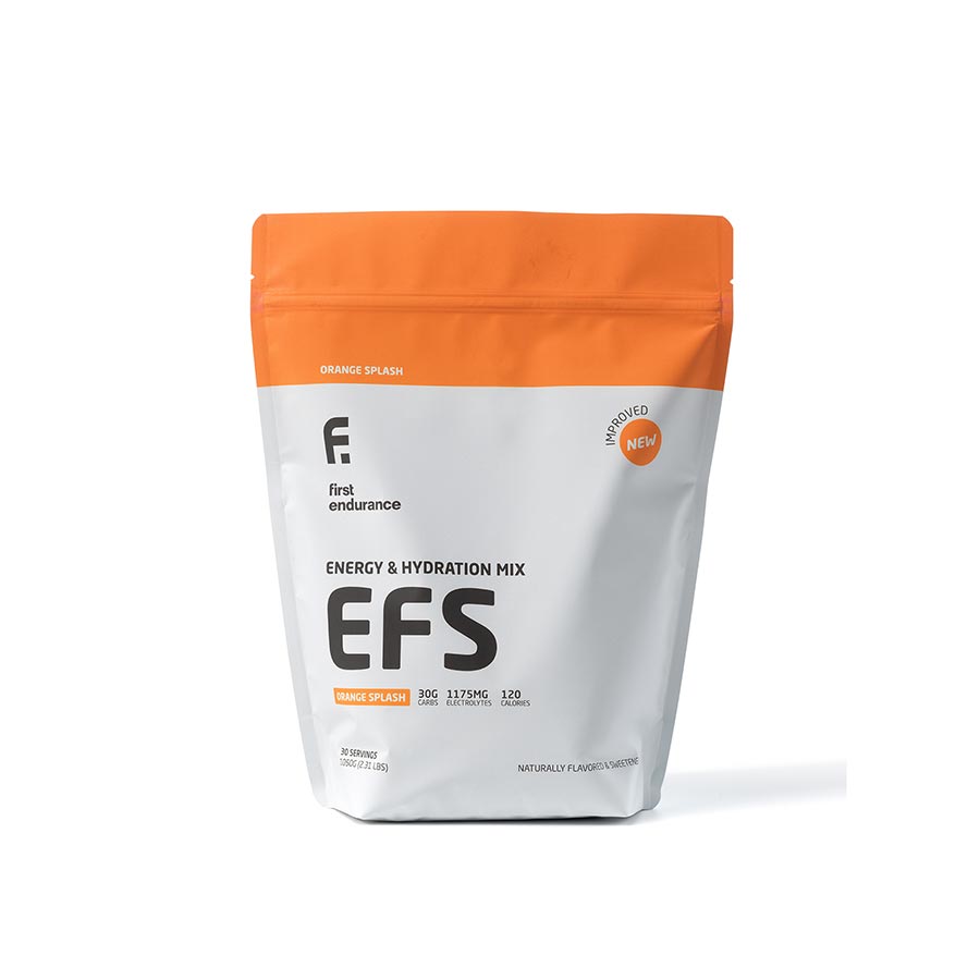 1st Endurance EFS Energy & Hydration Mix, Orange Splash, Pouch, 30 servings