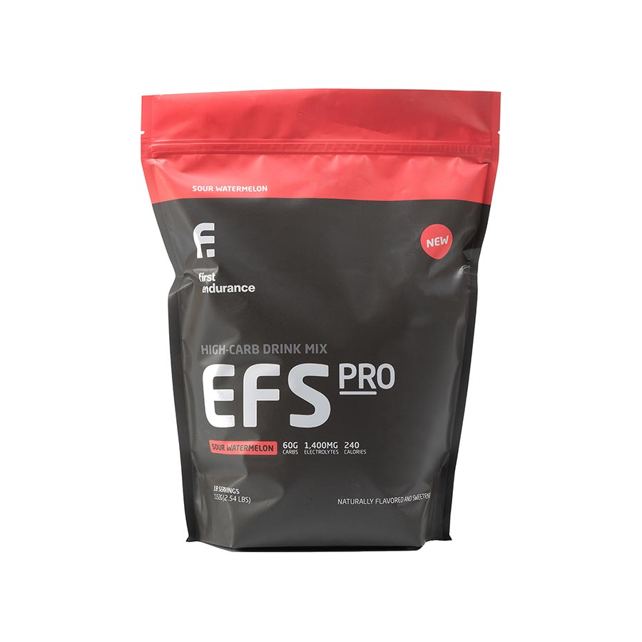 1st Endurance EFS Pro High Carb Fuel & Hydration Mix, Sour Watermelon, Pouch, 18 servings