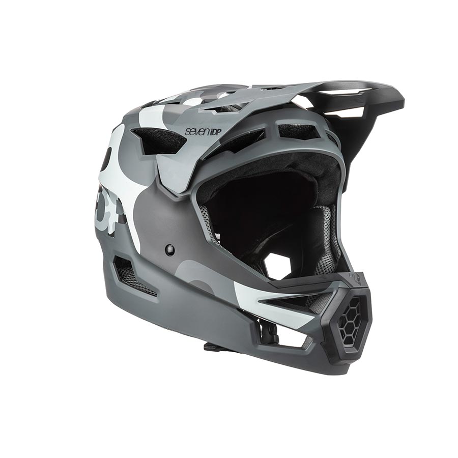 7iDP Project 23 ABS Full Face MTB Helmet, S, 55 - 56cm, Urban Camo/Black