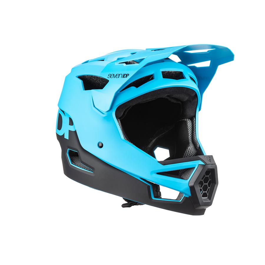 7iDP Project 23 ABS Full Face MTB Helmet, L, 59 - 60cm, Ocean Blue/Black