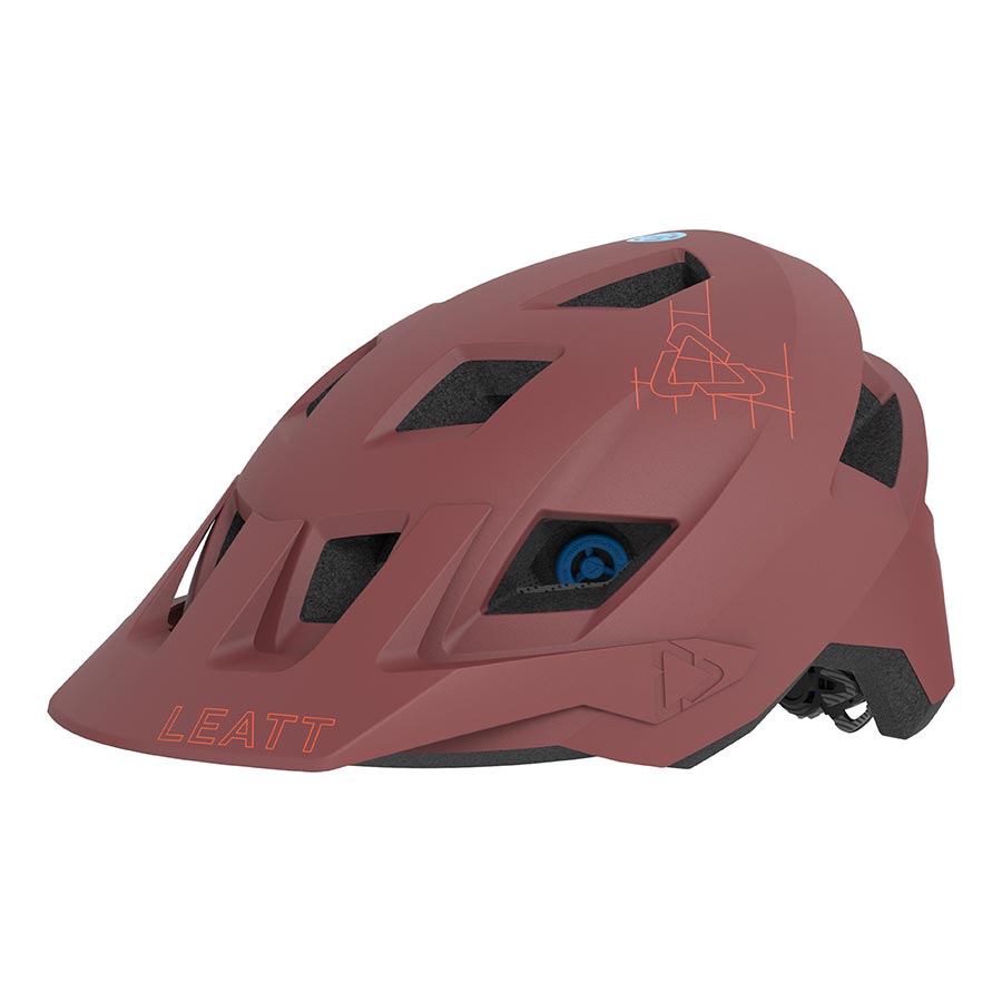 Leatt MTB AllMtn 1.0 Men Mountain Bike Helmets, Lava, S, 51-55cm