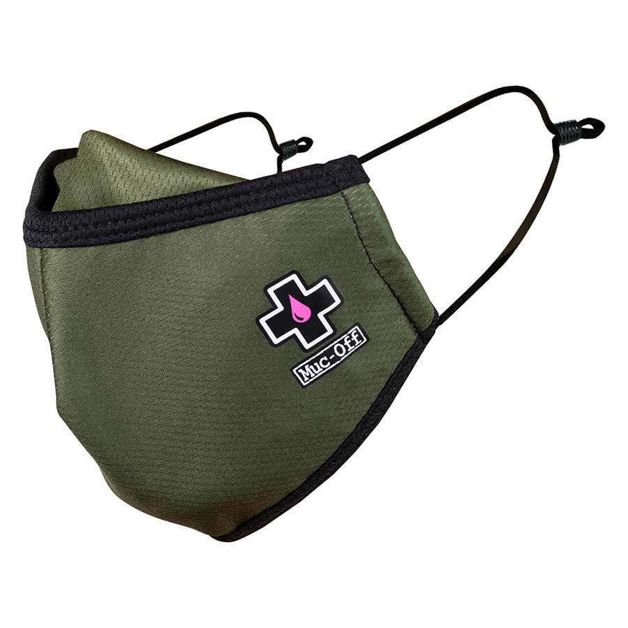 Muc-Off Reusable Face Mask, Green, L