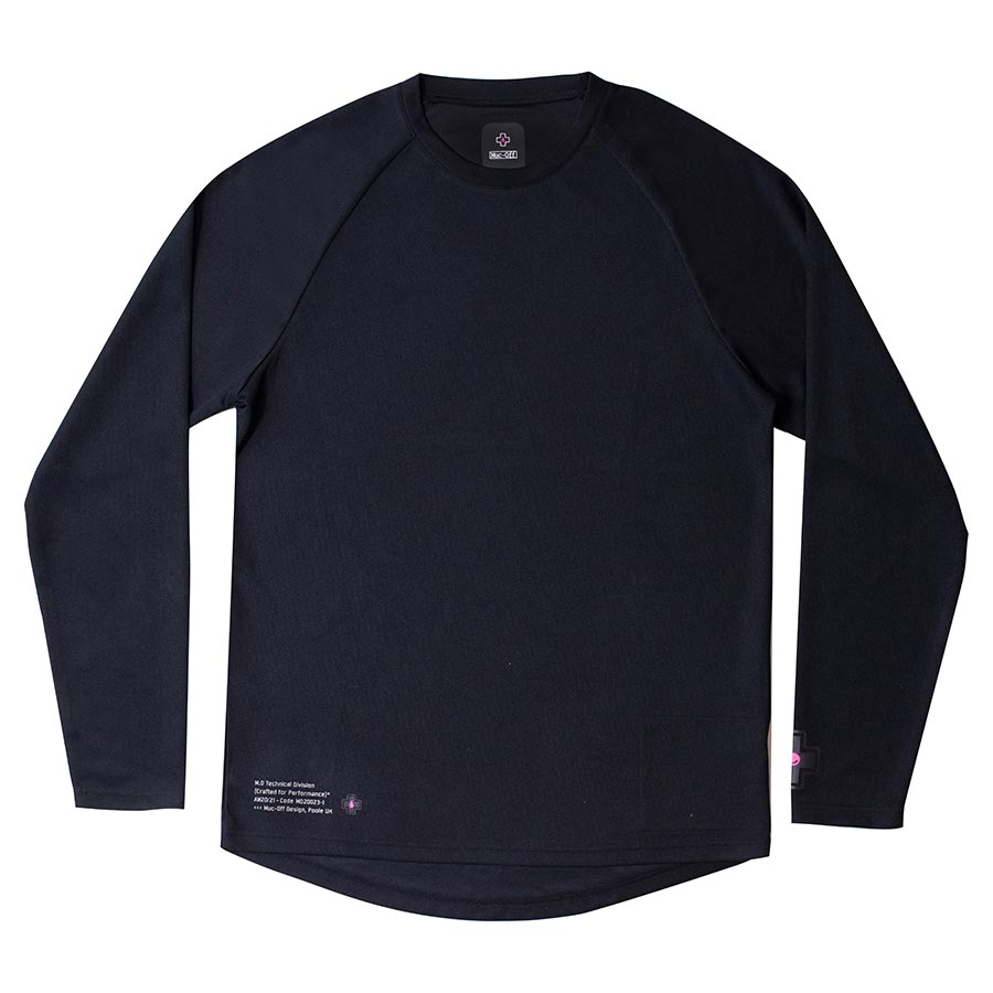 Muc-Off Riders Long Sleeve Jersey, Black, L