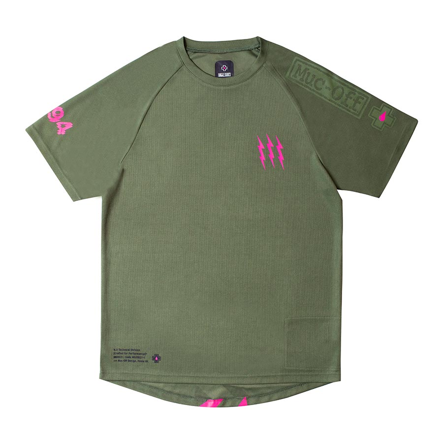 Muc-Off Riders Short Sleeve Jersey, Green, M