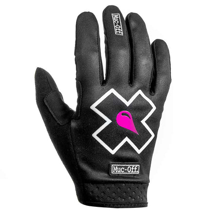 Muc-Off MTB Ride Gloves, Full Finger Gloves, Unisex, Black, L, Pair