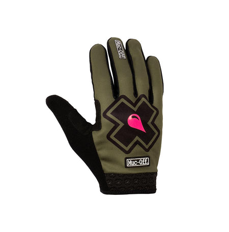 Muc-Off MTB Ride Gloves, Full Finger Gloves, Green, L, Pair