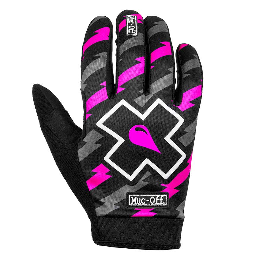 Muc-Off MTB Ride Gloves, Full Finger Gloves, Unisex, Bolt, L, Pair