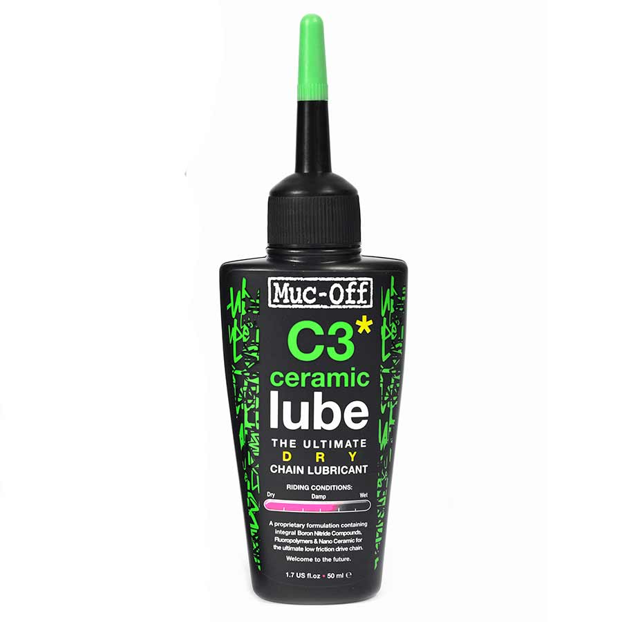 Muc-Off C3 Dry Ceramic Lubricant, 50ml with UV Torch