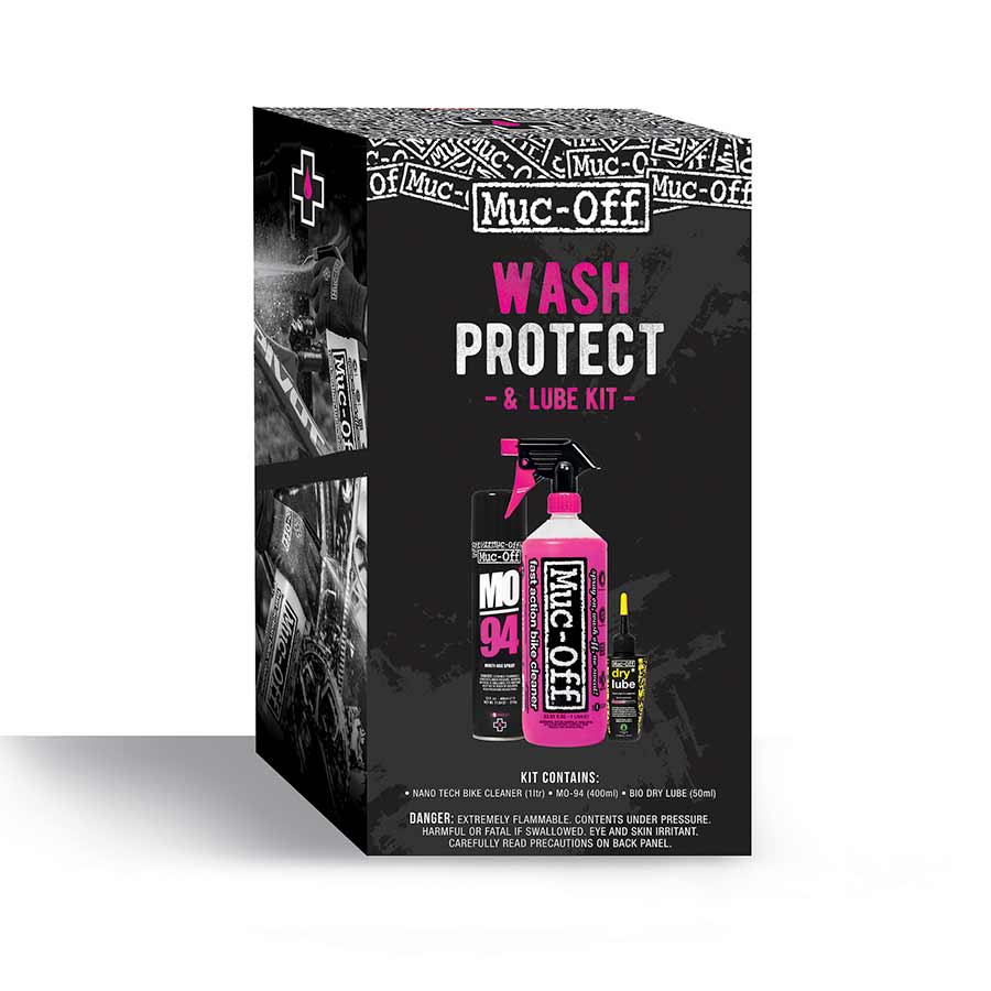 Muc-Off Wash, Protect and Lube Kit, Maintenance Kit - Dry Lube