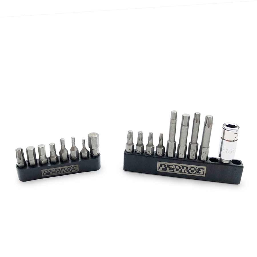 Pedros Hex and Torx Bit Set II For Pedro's Torque Wrenches, 18 Pieces