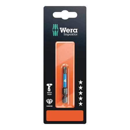 Wera 840/4 IMP DC Impaktor bits SB, 4.0 x 50mm