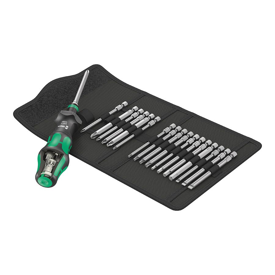 Wera Kraftform Turbo Screwdriver Set, With Bits and Pouch, Set