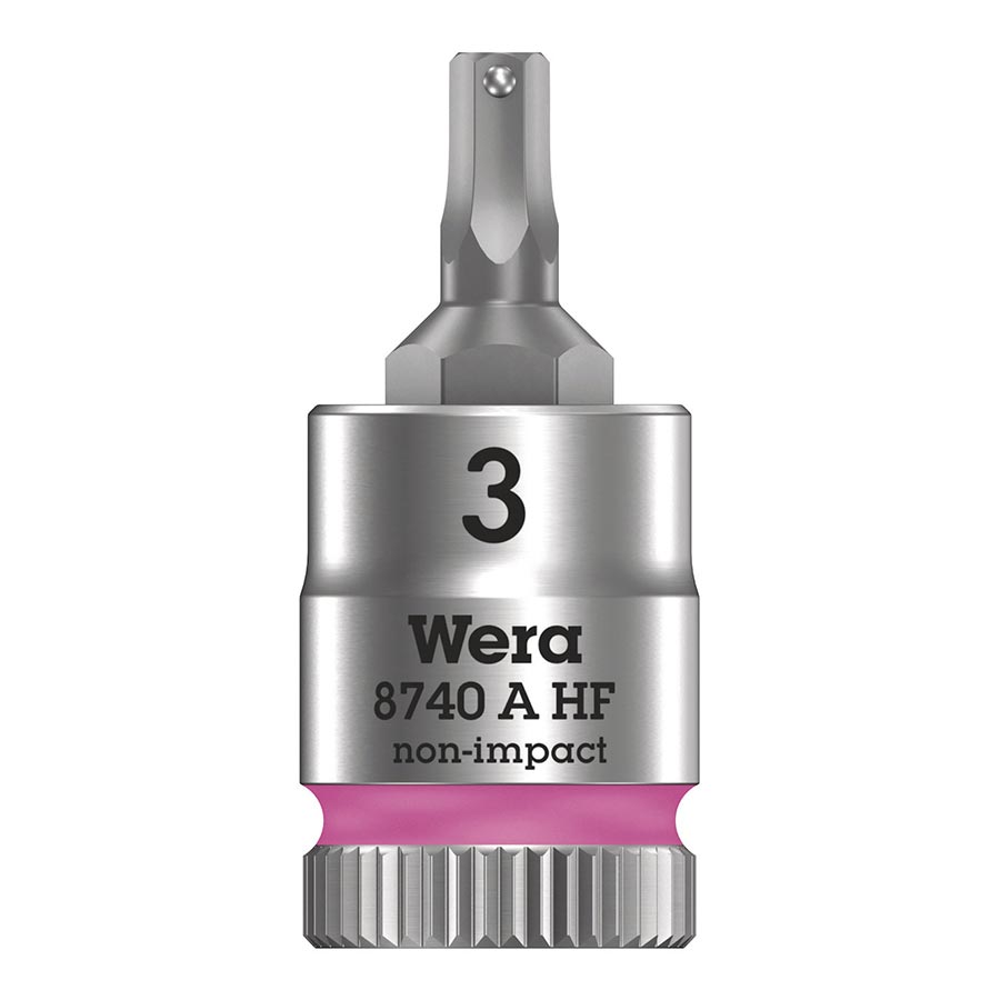 Wera 8740A HF Zyklop Socket, 3.0 x 28mm with HF