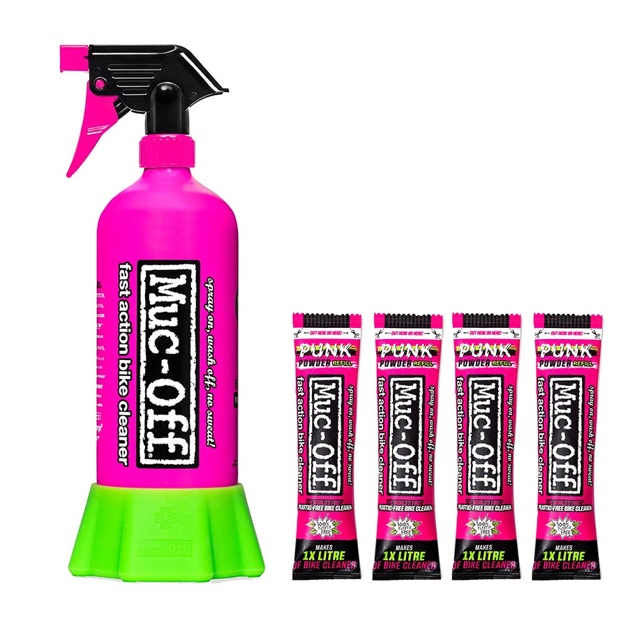 Muc-Off Punk Powder Kit, 4 x 30g and 1x Aluminum Bottle