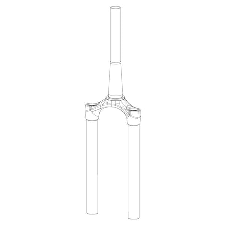 RockShox Fork CSU Reba A7, SOLO AIR 27 150mm MAX ALUMINUM TAPER DIFFUSION BLACK (NO GRADIENTS) - REBA A7 130-150mm (2018+)