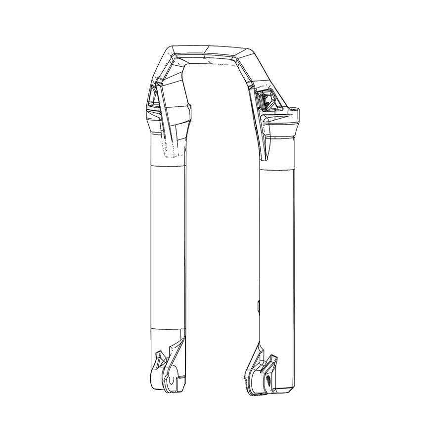 RockShox For Lower Leg for ZEB Gray, 27.5'', 11.4018.091.039