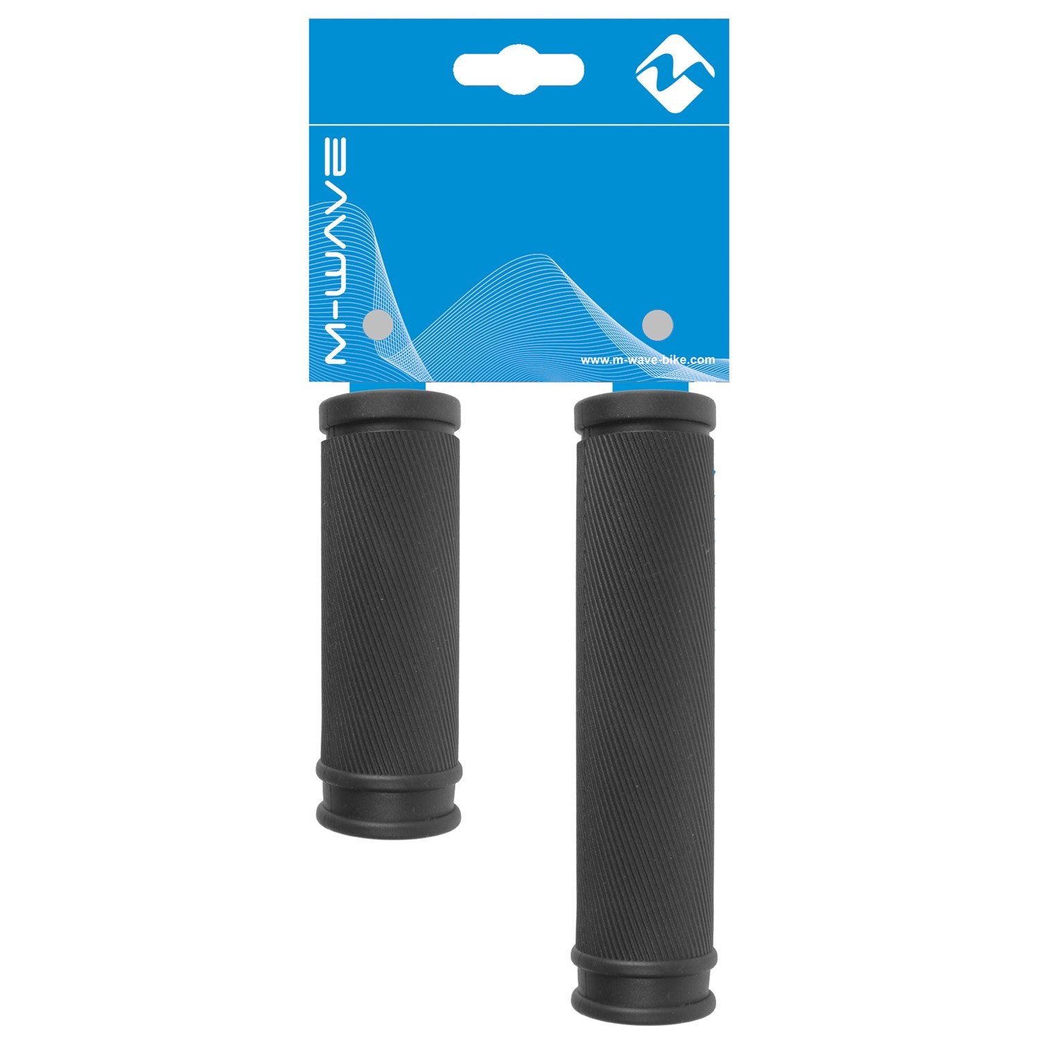 M-Wave Cloud Slick Bicycle Grips, 85/130 mm, Black